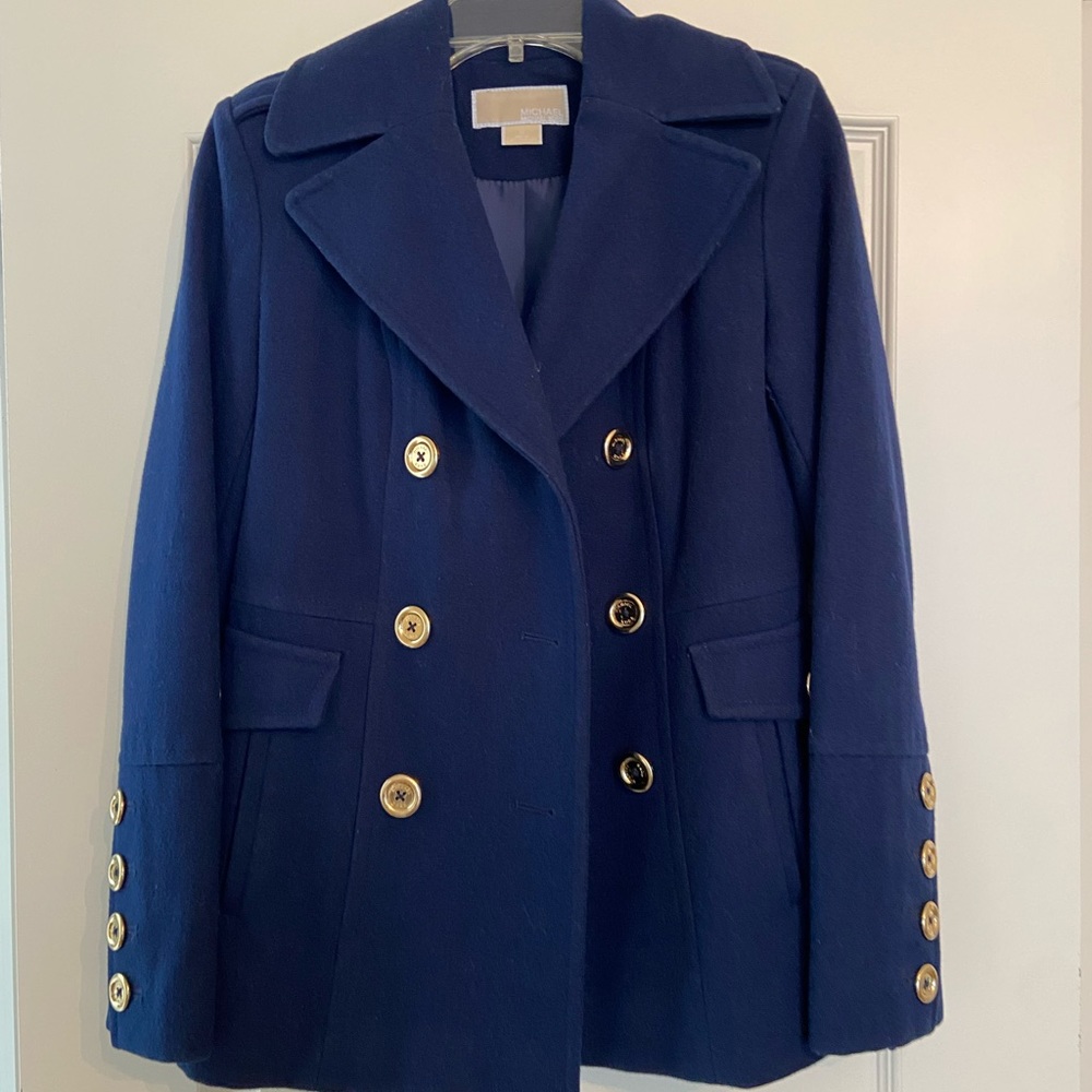 Navy Michael Kors peacoat!